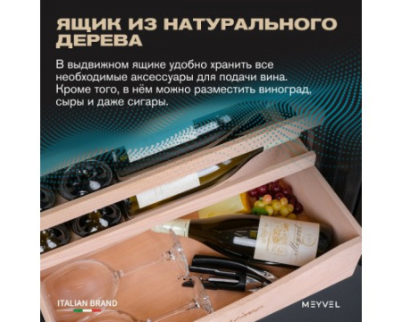 Винный шкаф Meyvel MV163PRO-KBT2 (Натуральный бук)