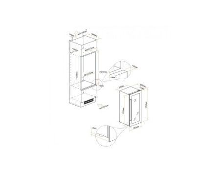 Винный шкаф Meyvel MV66-KSB1