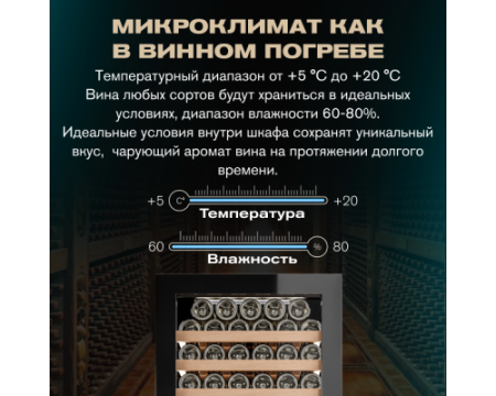 Винный шкаф Meyvel MV154PRO-KBT3