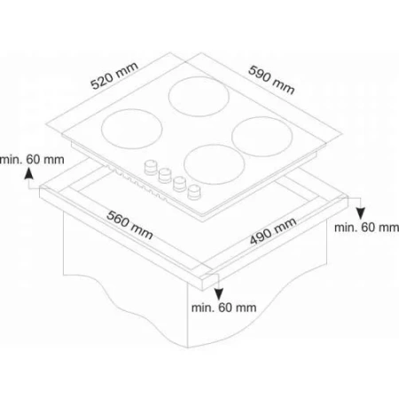 Варочная поверхность LUXDORF H60Q41O550
