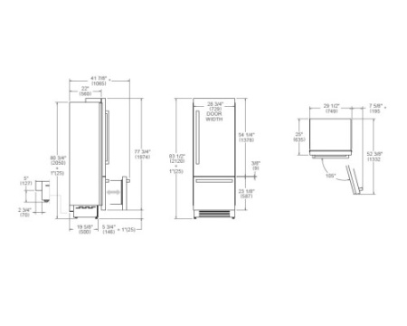 Встраиваемый холодильник Bertazzoni REF755BBLXTT стальной