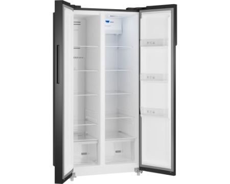 Отдельностоящий холодильник с инвертором Weissgauff WSBS 500 Inverter NoFrost Black Glass