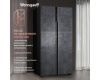 Отдельностоящий холодильник с инвертором Weissgauff WSBS 600 NoFrost Inverter Rock Glass