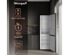 Отдельностоящий холодильник с инвертором Weissgauff WRK 2000 Total NoFrost Inverter Black Inox