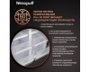 Отдельностоящий холодильник с инвертором Weissgauff WCD 450 White Rock Glass NoFrost Inverter