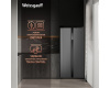 Отдельностоящий холодильник с инвертором Weissgauff WSBS 500 Inverter NoFrost Bru Steel Glass
