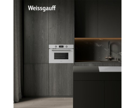 Встраиваемый компактный духовой шкаф с СВЧ Weissgauff OE 449 PDW