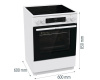 Стеклокерамическая плита Gorenje GEC6C40WG