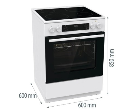 Стеклокерамическая плита Gorenje GEC6C40WG