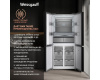 Отдельностоящий холодильник с инвертором Weissgauff WCD 590 Nofrost Inverter Premium EcoFresh Dark Grey Glass