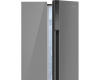 Отдельностоящий холодильник с инвертором Weissgauff WSBS 500 Inverter NoFrost Inox Glass