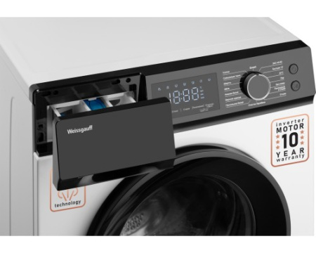 Cтиральная машина с инвертором и паром Weissgauff WM 45127 Inverter Steam Touch