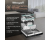 Посудомоечная машина с авто-открыванием и инвертором Weissgauff DW 6114 Inverter Touch AutoOpen Black