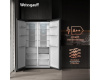 Отдельностоящий холодильник с инвертором Weissgauff WSBS 1036 Inverter NoFrost Premium Black Glass