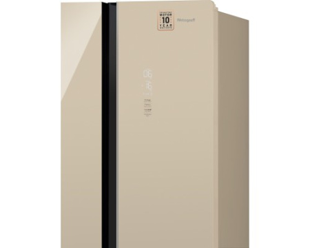 Отдельностоящий холодильник с инвертором Weissgauff WCD 470 BeG NoFrost Inverter