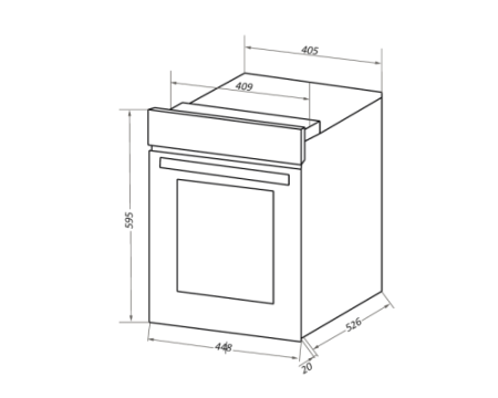 Шкаф духовой электрический HOMSair OEM451BK
