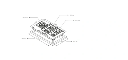 Варочная поверхность PANDO PGA-4490