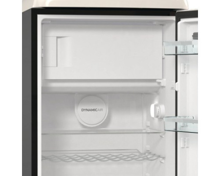 Отдельностоящий двухкамерный холодильник Gorenje OBRB615DBK