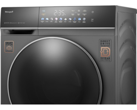 Стиральная машина с сушкой, прямым приводом Weissgauff WMD 62210 Direct Drive Touch Inverter Steam Grey