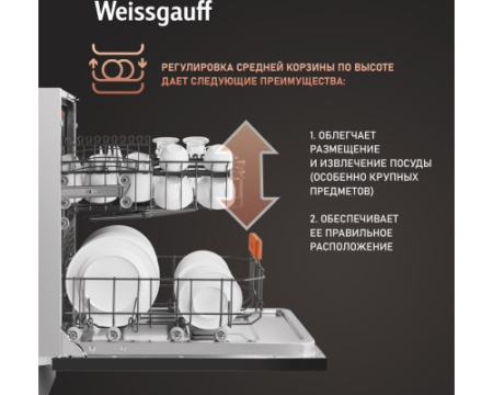 Встраиваемая посудомоечная машина Weissgauff BDW 4535
