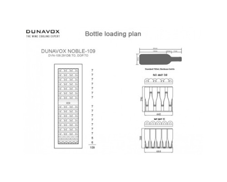 Винный шкаф Dunavox DVN-109.291DB.TO
