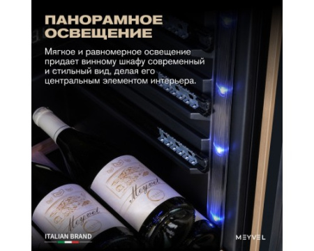 Винный шкаф Meyvel MV77PRO-KBT2 (Натуральный бук)