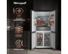 Отдельностоящий холодильник с инвертором Weissgauff WCD 590 NoFrost Inverter Premium Ecofresh Bru Steel Glass