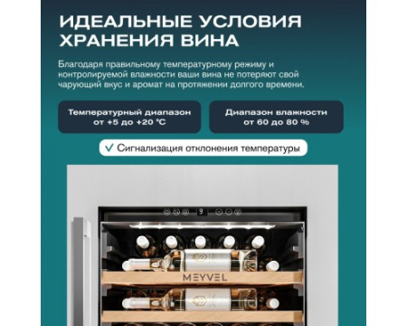 Винный шкаф Meyvel MV31PRO-KWB1