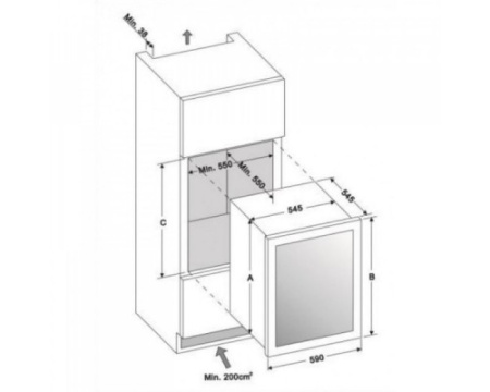 Винный шкаф Dunavox DAB-36.80DW