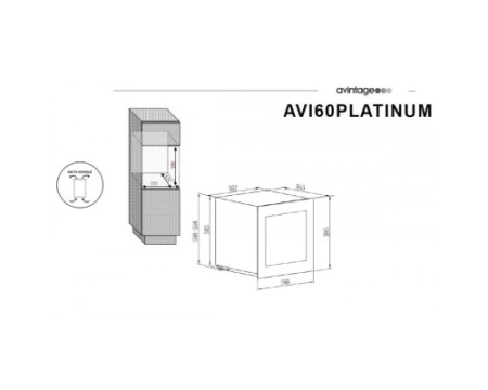 Двухзонный винный шкаф Avintage AVI60PLATINUM