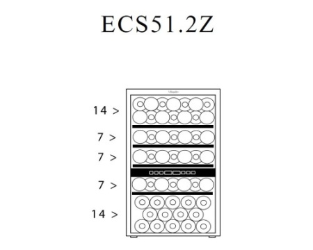 Винный шкаф La Sommeliere ECS51.2Z