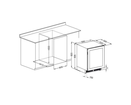 Винный шкаф Meyvel MV46PRO-KWT2