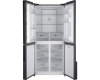Отдельностоящий холодильник с инвертором Weissgauff WCD 450 Inox Glass NoFrost Inverter