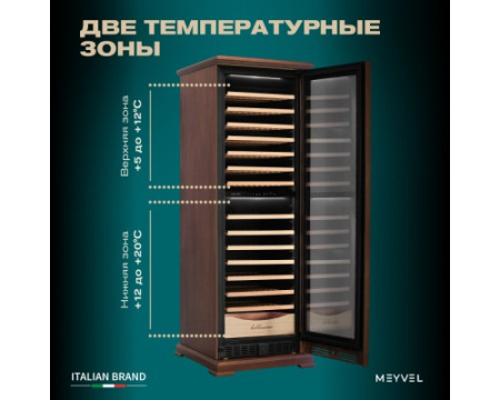 Винный шкаф Meyvel MV163PRO-KBT2 (Итальянский орех)