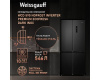 Отдельностоящий холодильник с инвертором Weissgauff WCD 590 Nofrost Inverter Premium Ecofresh Dark Inox