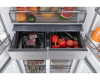 Отдельностоящий холодильник с инвертором Weissgauff WCD 590 Nofrost Inverter Premium EcoFresh Blue Glass