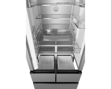 Отдельностоящий холодильник Weissgauff WFD 450 Built-in Inverter NoFrost Inox
