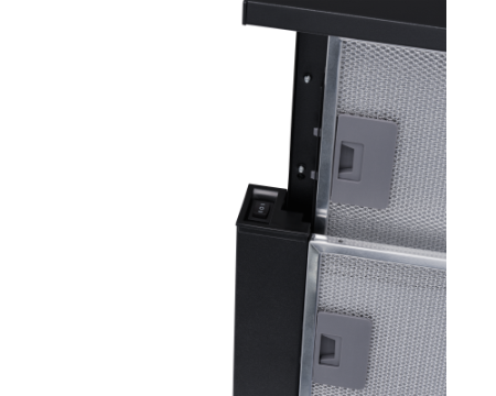 Телескопическая вытяжка Meferi SLIDEBOX60BK LIGHT