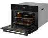 Встраиваемый компактный духовой шкаф с СВЧ Weissgauff OE 449 PDBK Black Edition