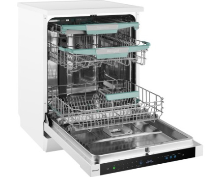Посудомоечная машина с авто-открыванием и инвертором Weissgauff DW 6114 Inverter Touch AutoOpen White