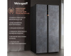 Отдельностоящий холодильник с инвертором Weissgauff WSBS 590 NoFrost Inverter Premium Rock Glass