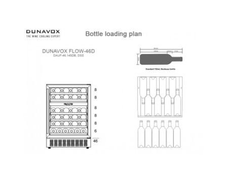 Винный шкаф Dunavox DAUF-46.145DMB