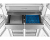 Отдельностоящий холодильник с инвертором Weissgauff WCD 590 Nofrost Inverter Premium EcoFresh White Glass
