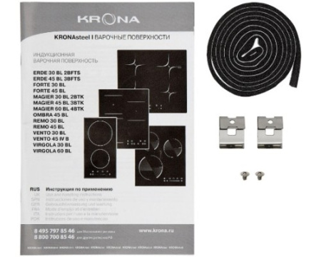 Варочная панель Krona MAGIER 45 BL 3BTK