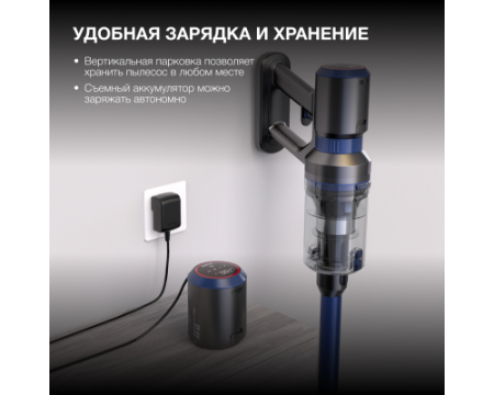 Вертикальный беспроводной пылесос Hyundai HYV-S7970