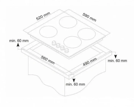 Варочная поверхность LUXDORF H60Q41L550