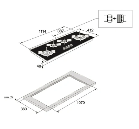 Варочная поверхность ASKO HG8144BGB1