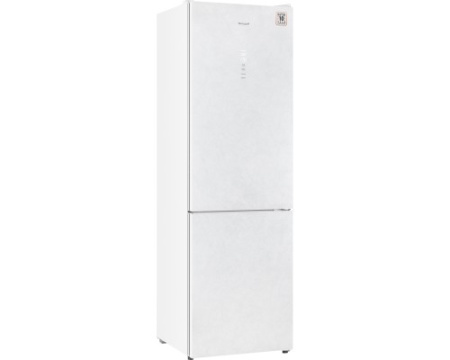 Отдельностоящий холодильник с инвертором Weissgauff WRK 2000 Total NoFrost Inverter White Rock Glass