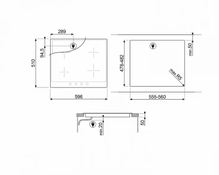 Варочная поверхность SMEG SI964PM