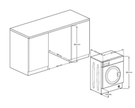 Встраиваемая стиральная машина Beko WITV8713XWG